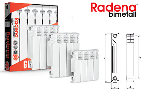 Биметаллические радиаторы RADENA